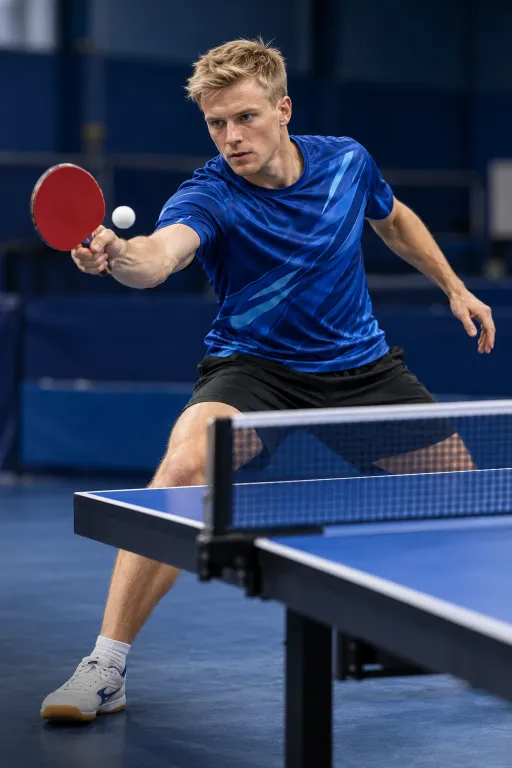 Bordtennisspiller i Zilenzo sportstøj