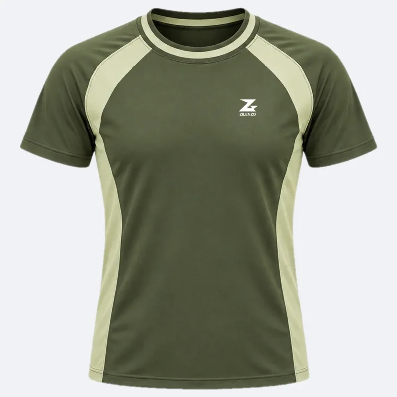 Olive Panel T-shirt